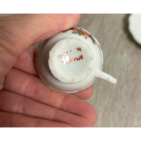 Vintage Miniature Tea Cup & Saucer For Doll Play Set Tea Time Tea Party - Picture 4 of 7